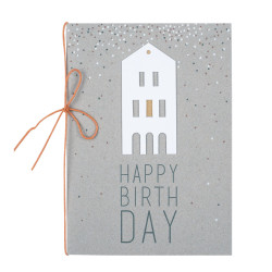 Räder Papírové přání k narozeninám LITTLE HOUSE HAPPY BIRTHDAY