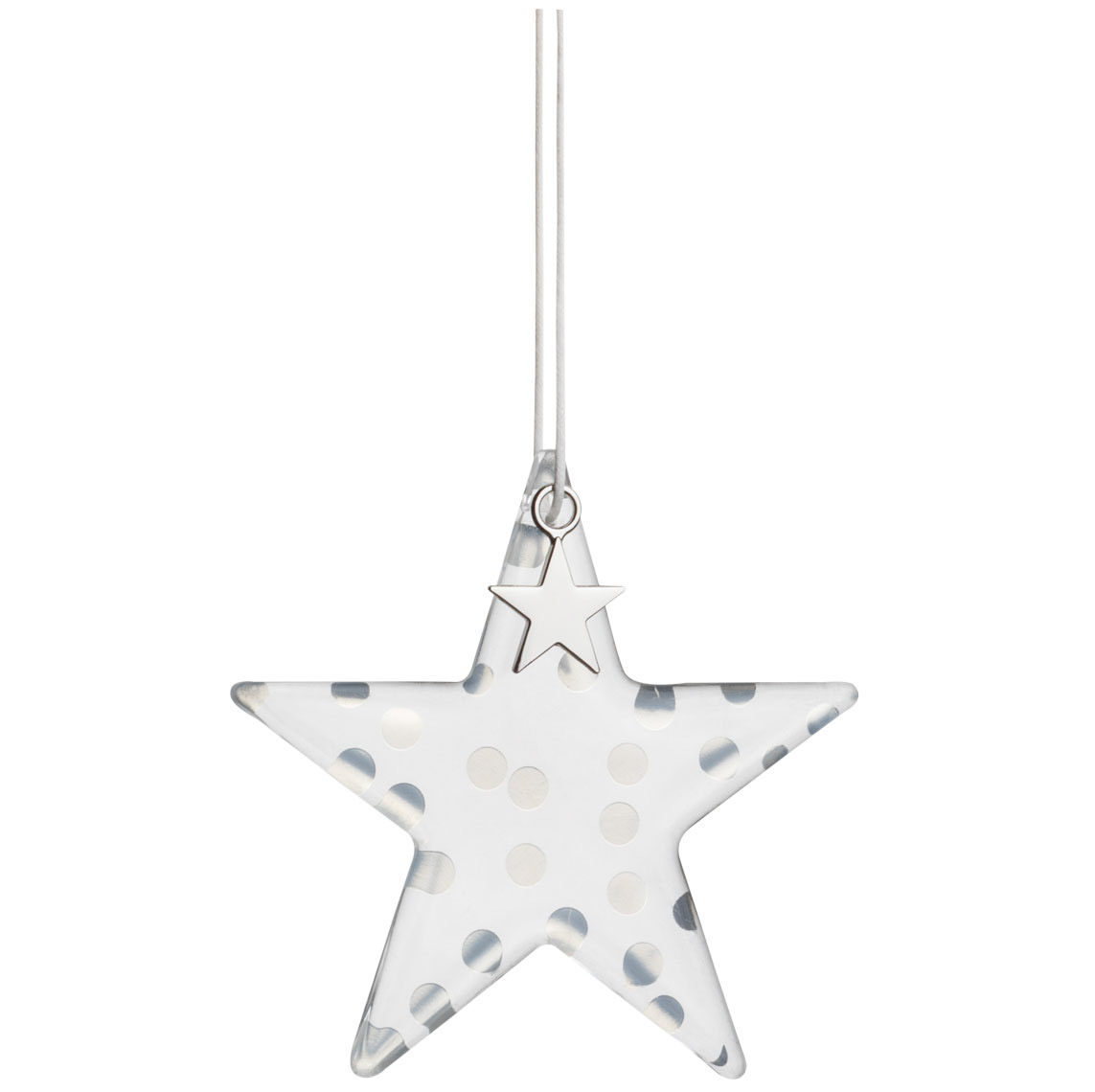 Räder Závěsná skleněná hvězda DOTS
