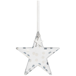 Räder Závěsná skleněná hvězda DOTS