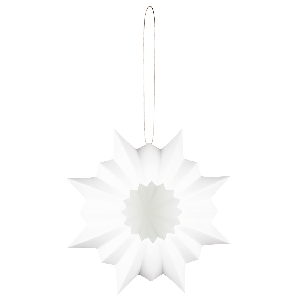 Räder Závěsný porcelánový svícen HVĚZDA, malý (14,5 cm)