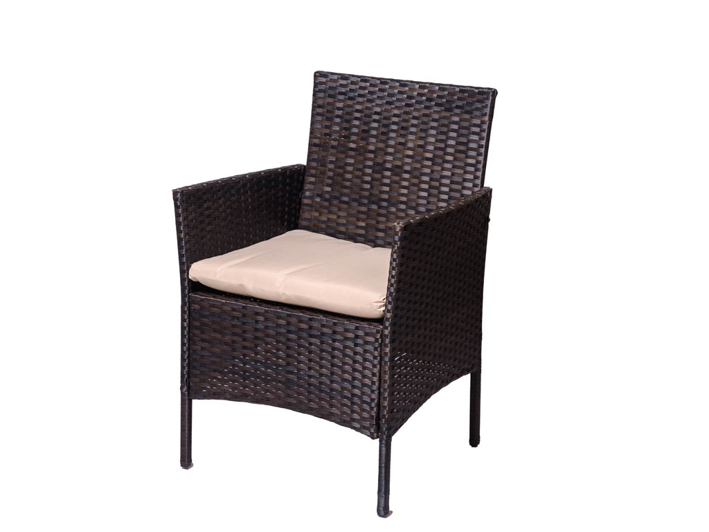 Ratanové zahradní křeslo TURIA, hnědé