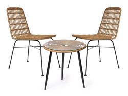 Ratanový balkonový set MILA hnědý