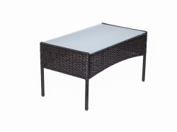 Ratanový zahradní stolek TURIA, černý