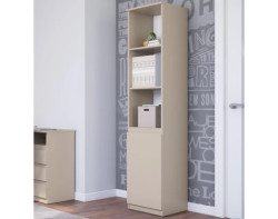Regál s dvířky Carlos, béžový kašmír, šířka 40 cm