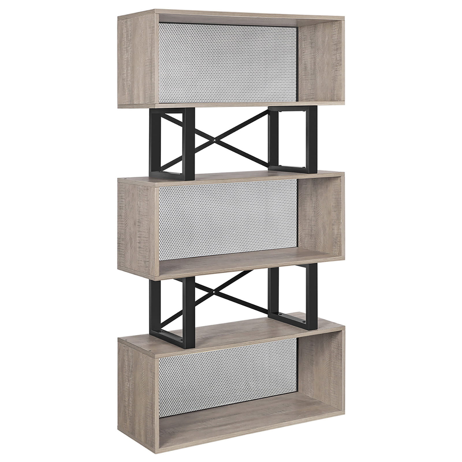 Regál TIMBERTOME SAGA v dekoru šedý dub