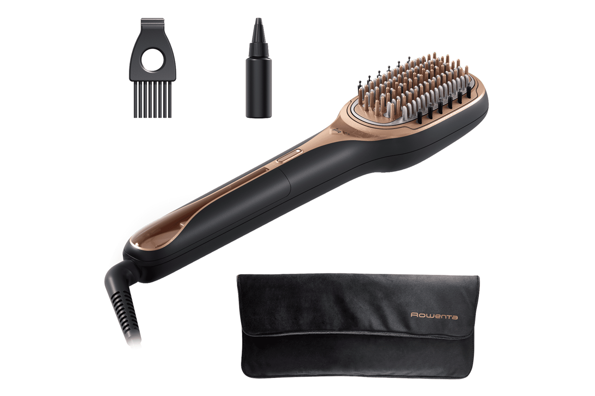 Regenerační parní kartáč na vlasy Rowenta HAIR THERAPIST™ CF9940F0 Měděný/Černý