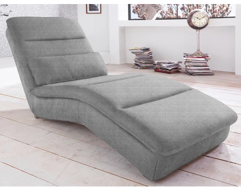 Relaxační lehátko Yankee, melírová světle šedá látka