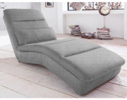 Relaxační lehátko Yankee, melírová světle šedá látka