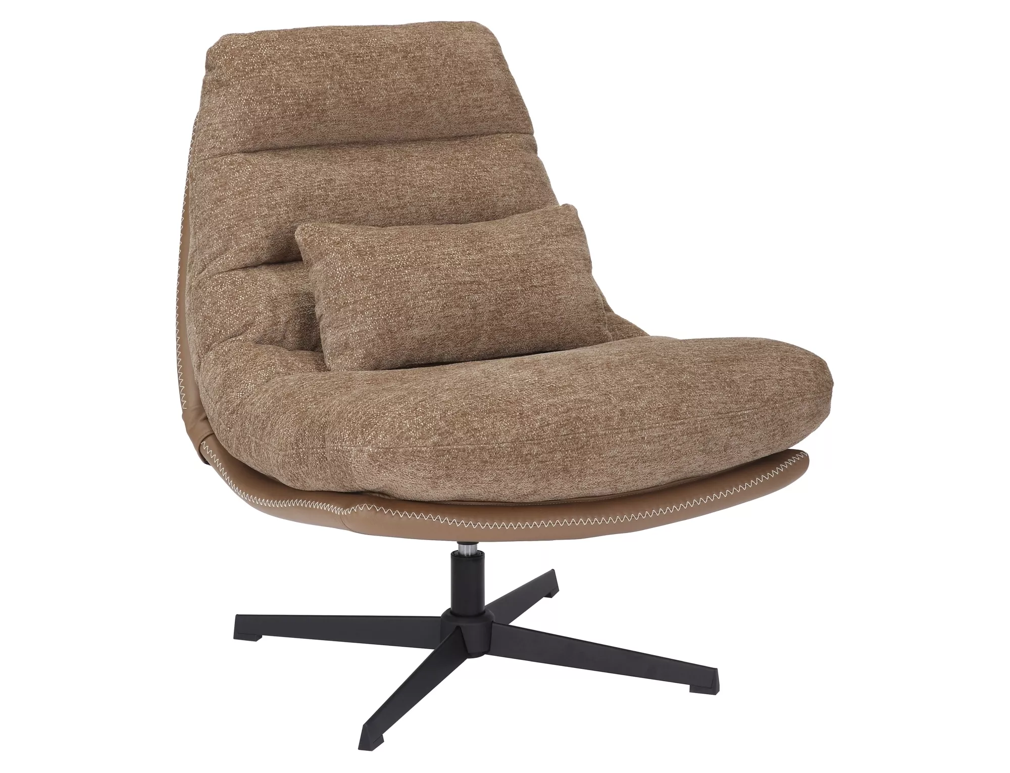 Relaxační otočné křeslo FELICIA RAVEN hnědé