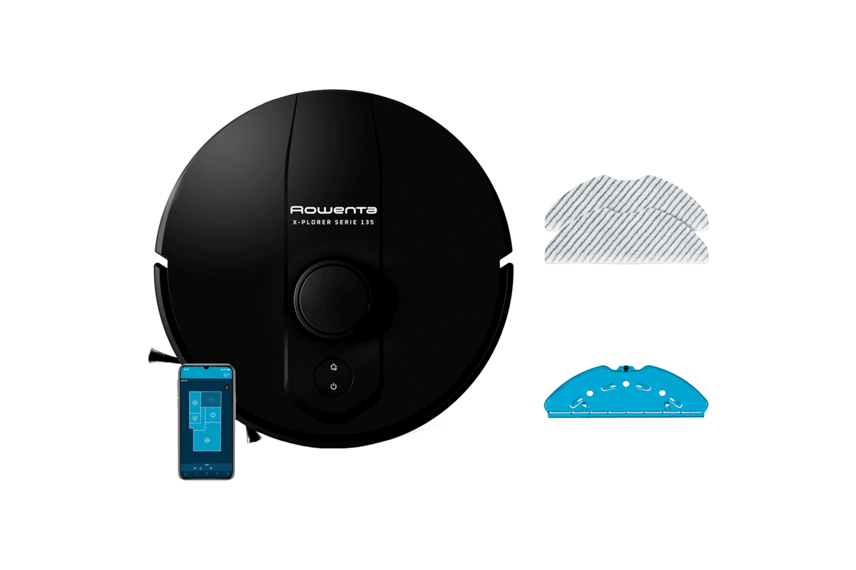 Robotický vysavač Rowenta X-Plorer S135 RR91C5WH Černý