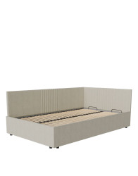 Rohová postel s úložným prostorem 120×200 cm Lena