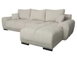 Rohová sedačka Bonn, světle béžová strukturovaná látka