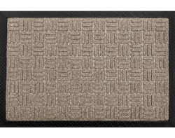 Rohožka 40x60 cm, béžová s černými okraji