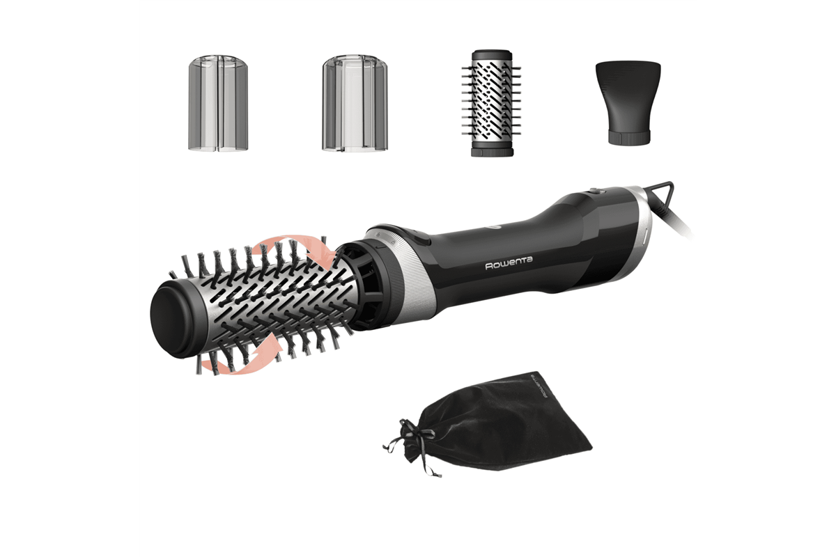 Rotační kulmofén Rowenta Brush Activ UB9530F0 Stříbrný/Černý
