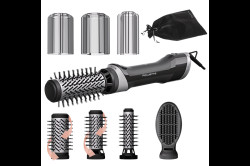 Rotační kulmofén Rowenta Brush Activ UB9534F0 Stříbrný/Černý