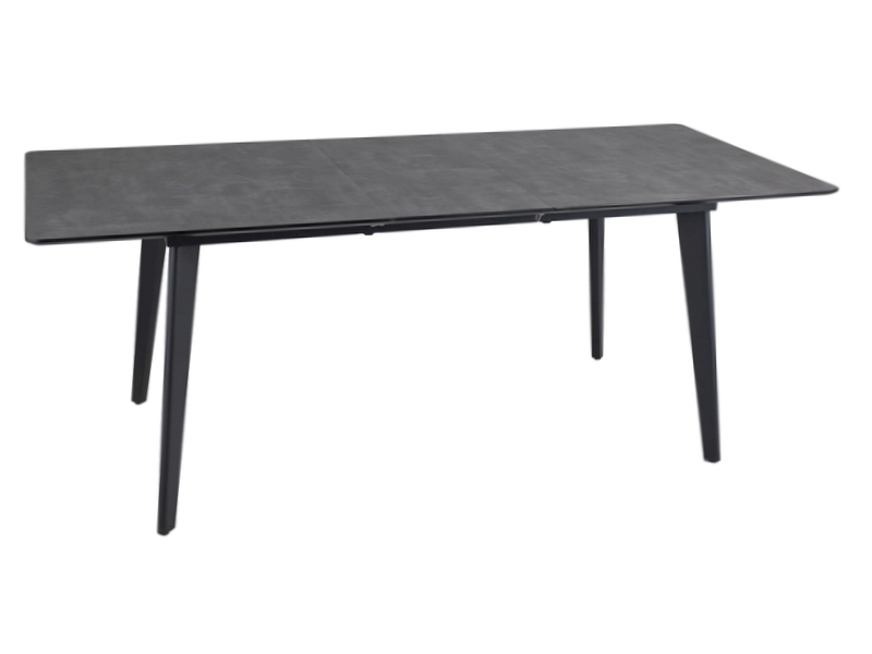 Rozkládací jídelní stůl s deskou v dekoru mramor RENE MARMUR 160(200)x90 cm šedý
