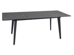 Rozkládací jídelní stůl s deskou v dekoru mramor RENE MARMUR 160(200)x90 cm šedý