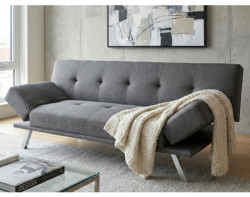 Rozkládací pohovka Campus, šedá látka