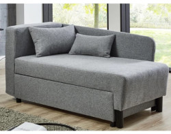 Rozkládací pohovka Lübeck, šedá látka