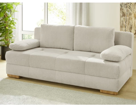 Rozkládací pohovka na spaní Calli, béžová látka