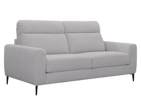 Rozkládací pohovka na trvalé spaní Georgia, achátově šedá tkanina