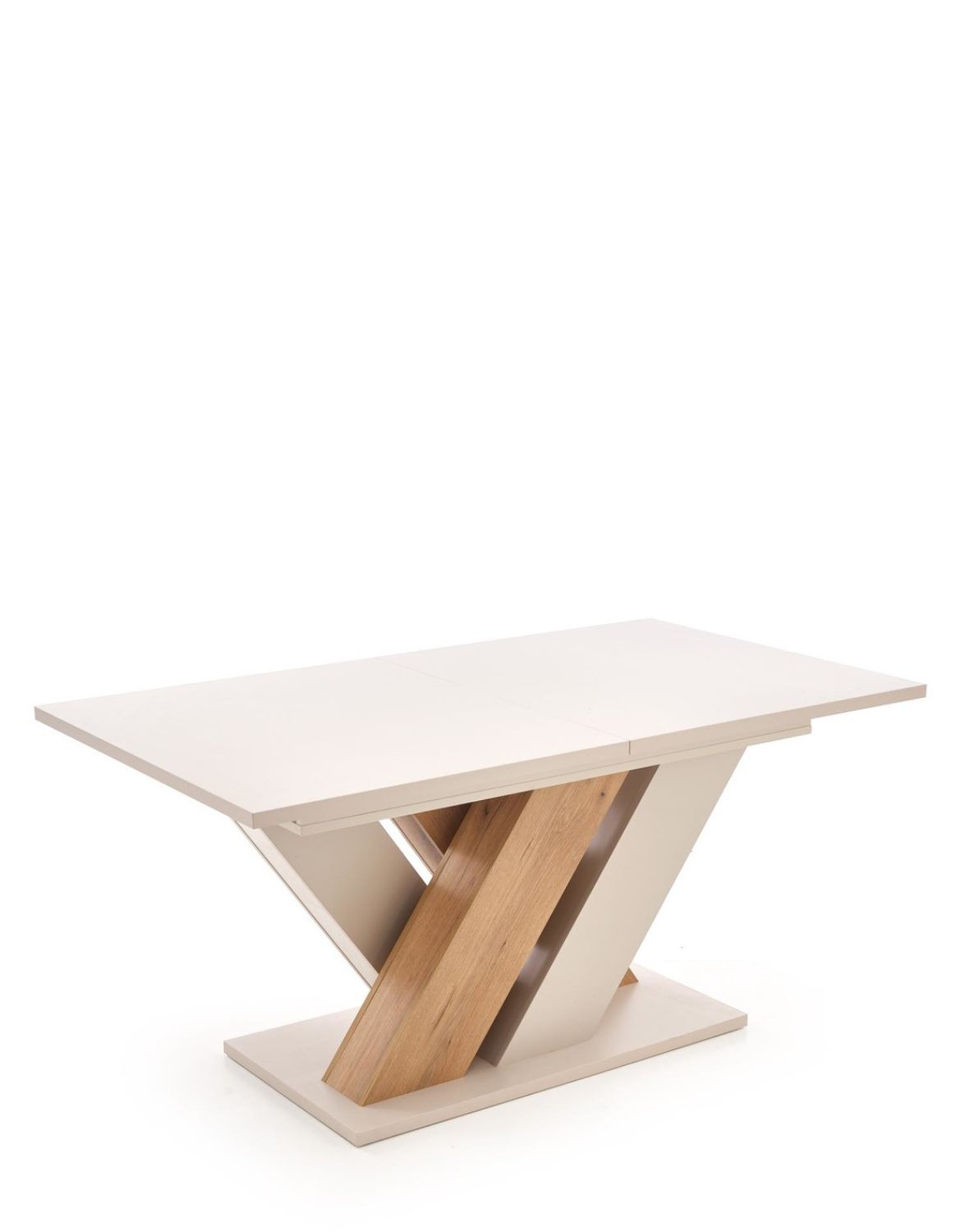 Rozkládací stůl Brandon (160–200x90 cm) kašmír/dub Cremona