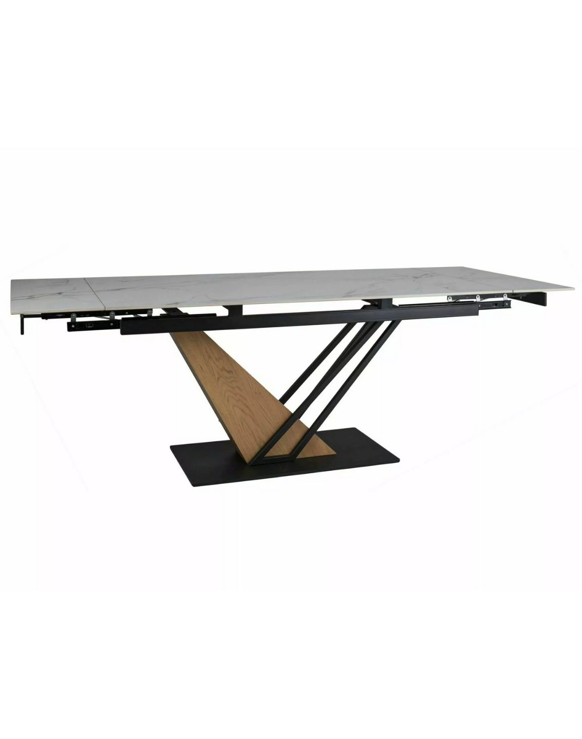 Rozkládací stůl Genesis Bílý Mat 160(220)x90 cm