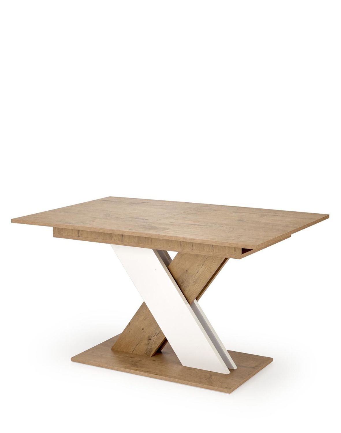 Rozkládací stůl Xarelto (130–175x85 cm), dub lancelot - bílý