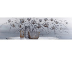 Ručně malovaný obraz Dekorativní zátiší 120x40 cm, olejomalba