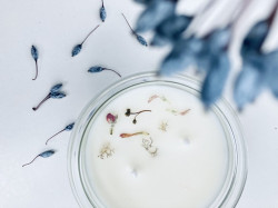 Ručně odlévaná sojová svíčka CITRONELLA & ROZMARÝN 160 ml