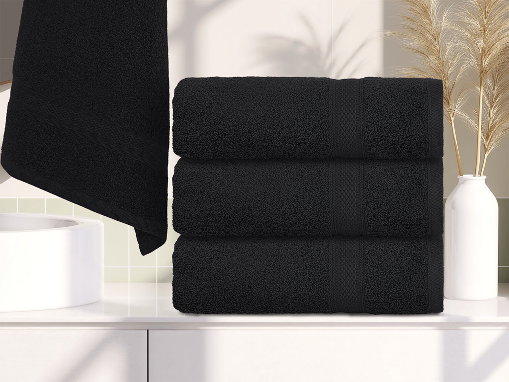 Ručník CLARYSSE ELEGANCE 60x110 cm antracitový, 100% bavlna