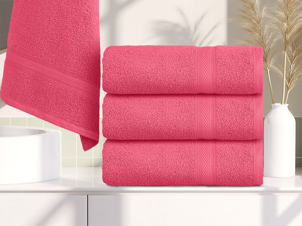 Ručník CLARYSSE ELEGANCE 60x110 cm korálový, 100% bavlna