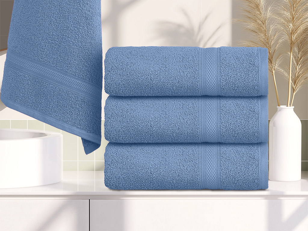 Ručník CLARYSSE ELEGANCE 60x110 cm modrý, 100% bavlna