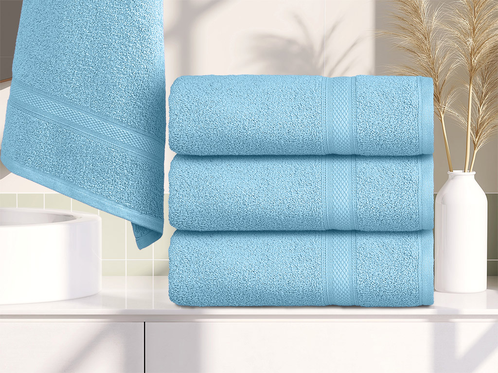 Ručník CLARYSSE ELEGANCE 60x110 cm světle modrý, 100% bavlna