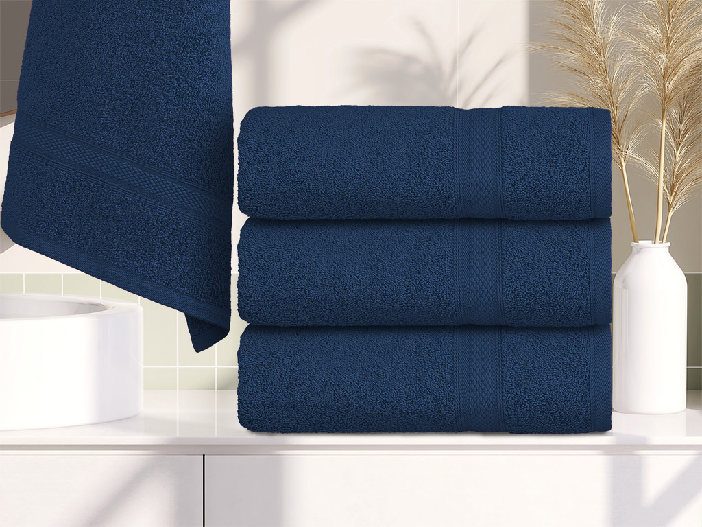 Ručník CLARYSSE ELEGANCE 60x110 cm tmavě modrý, 100% bavlna