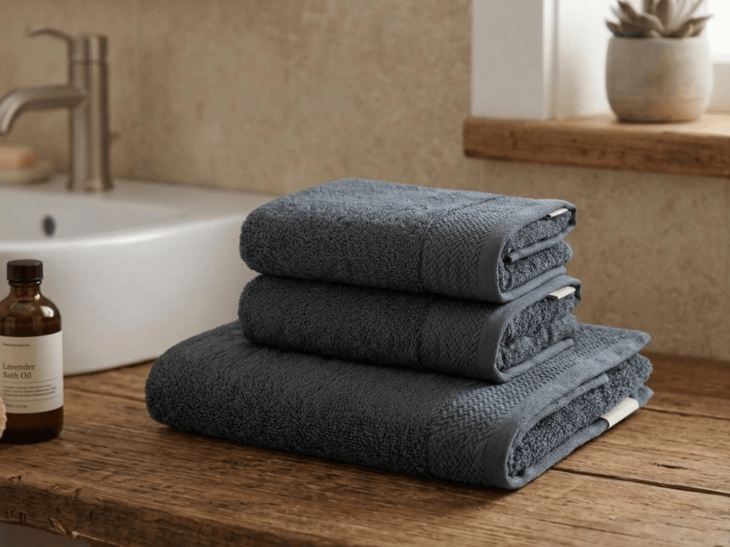 Ručník CLYR 50x100 cm tmavě šedý, 100% bavlna