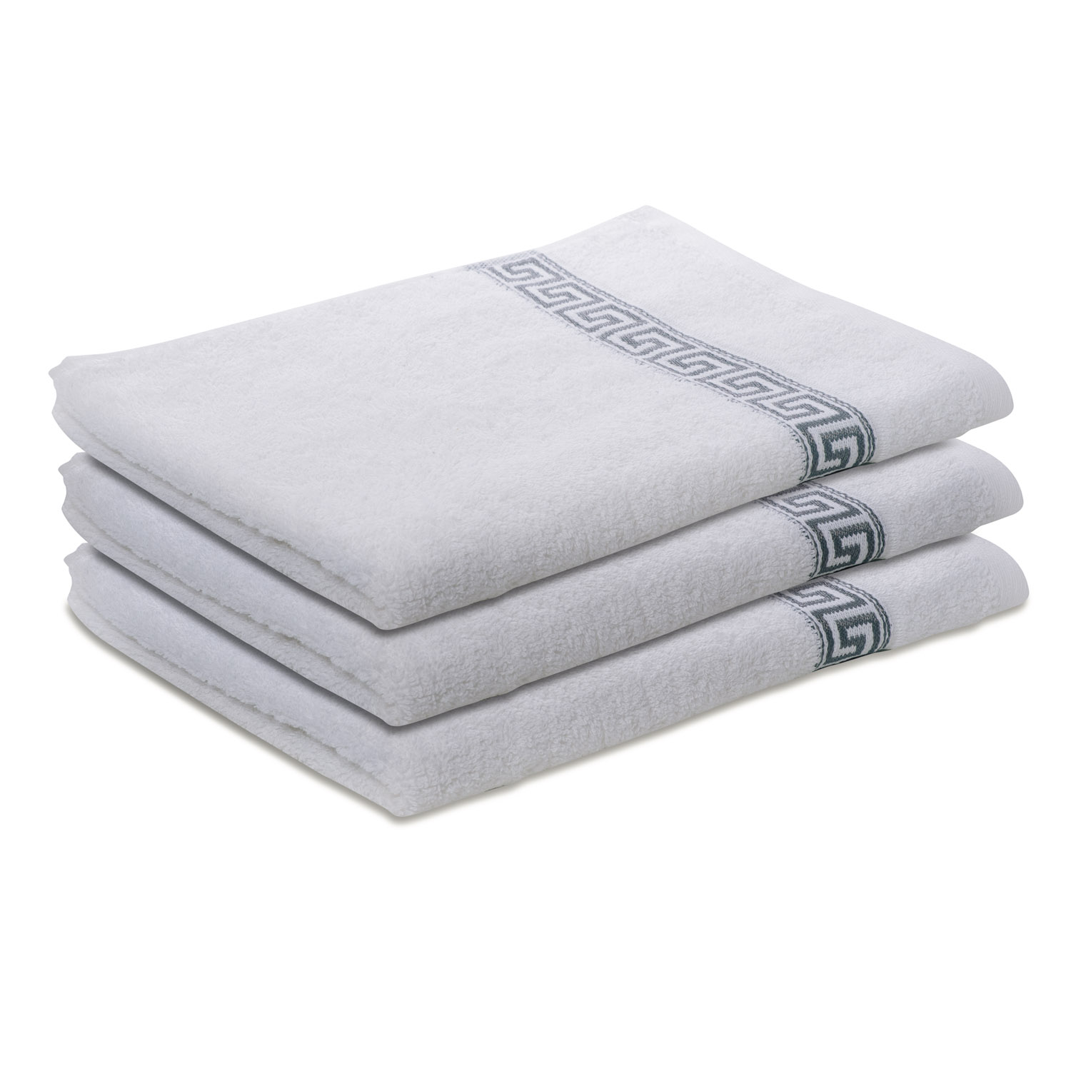 Ručník GREEK 50 x 90 cm bílý, 100% bavlna