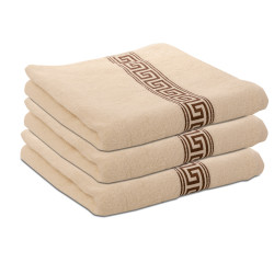 Ručník GREEK 50 x 90 cm krémový, 100% bavlna