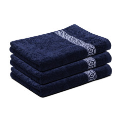 Ručník GREEK 50 x 90 cm tmavě modrý, 100% bavlna