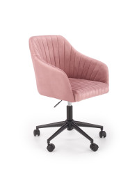 Růžové kancelářské křeslo MARIBO VELVET