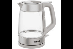 Rychlovarná konvice Tefal Glass KI605B30 Světle šedá/Nerezová