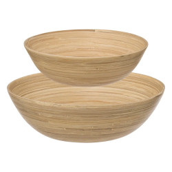 Sada 2 bambusových misek SALAD BOWL