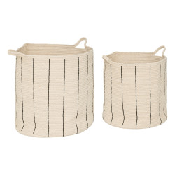 Sada 2 bavlněných košíků COSY