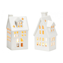 Sada 2 porcelánových svícnů WHITE HOUSE