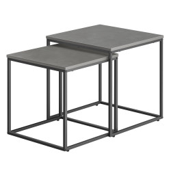 Sada 2ks konferenčních stolků QUADRO, šedé