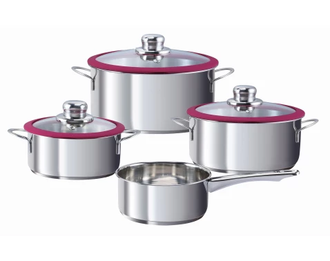 Sada hrnců (7 dílů) Berry, vínová