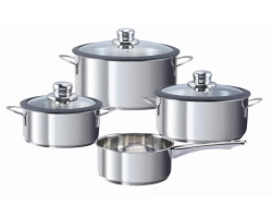 Sada hrnců (7 dílů) Grape, šedá