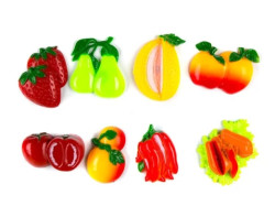 Sada magnetek (8 ks) Zelenina, ovoce