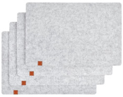 Sada prostírání (4 ks) LifeStyle 30x45 cm, světle šedá