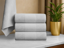 Sada ručníků CARRARA 30x30 cm světle šedá 100% bavlna, 3 ks